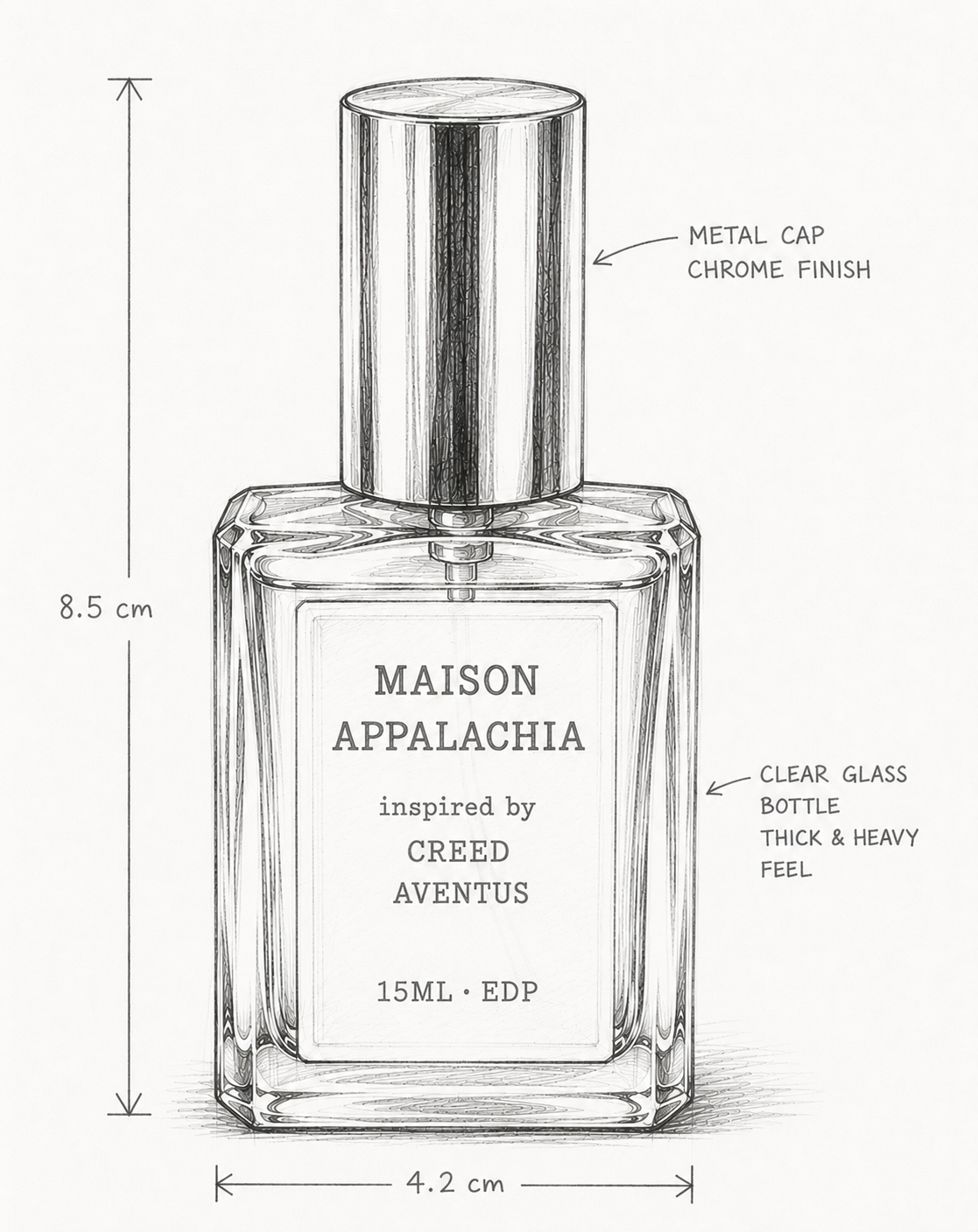 Feu de Bouleau — Inspired by Creed Aventus · Maison Appalachia · Extrait Strength Perfume Spray · 15 ml