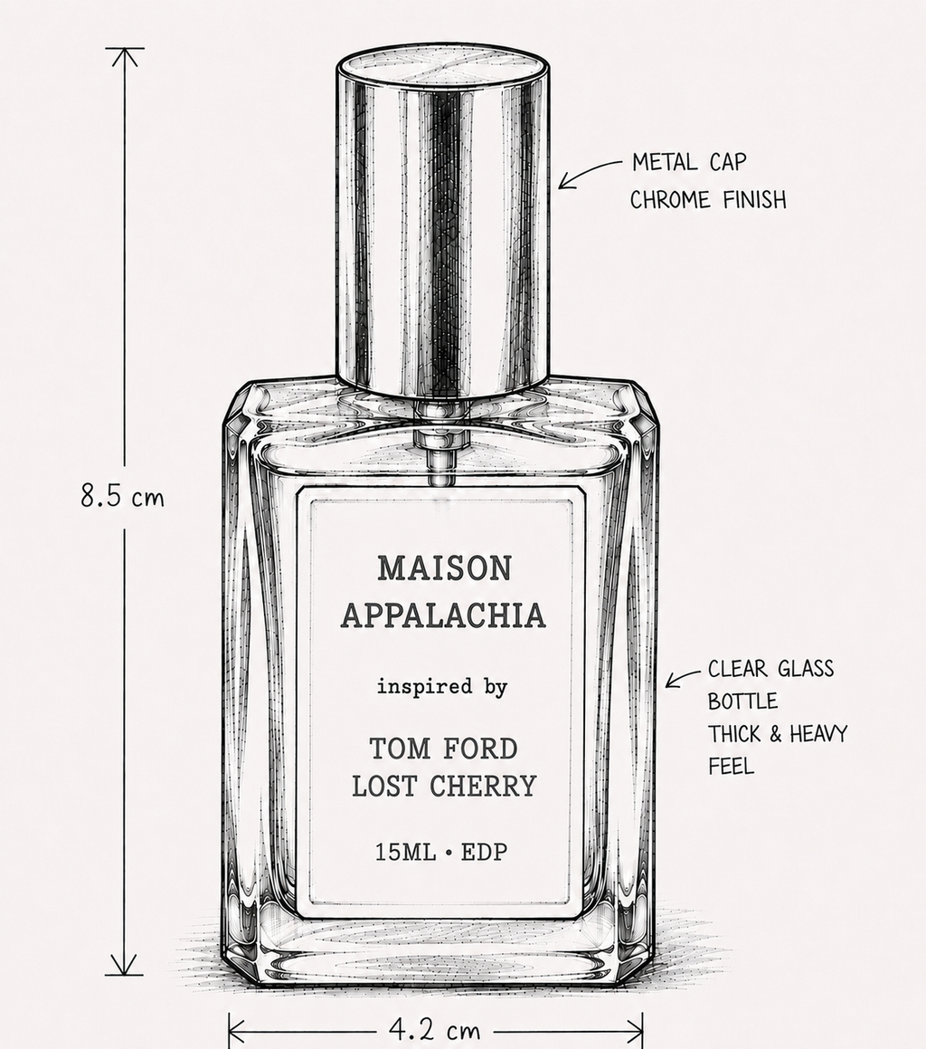 Griotte Noire — Inspired by Tom Ford Lost Cherry · Maison Appalachia · Séduction · Extrait Strength Perfume Spray · 15 ml
