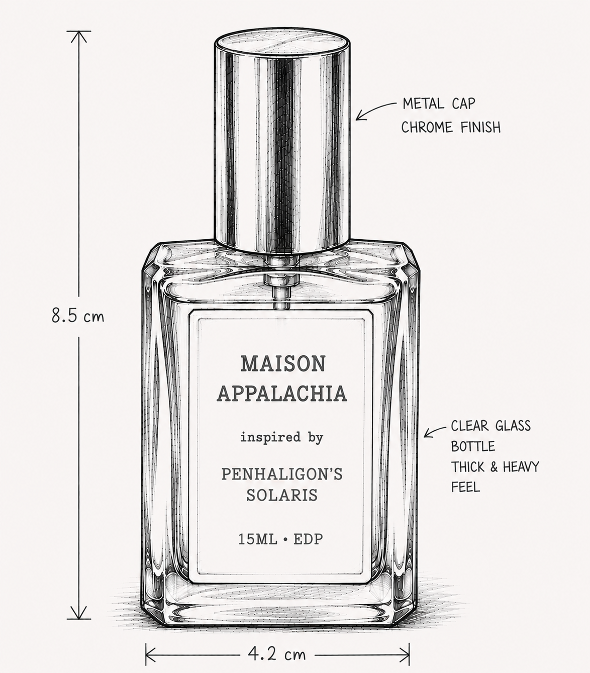 Éclat Solaire — Inspired by Penhaligon's Solaris · Maison Appalachia · Soleil Collection · Extrait Strength Perfume Oil Spray · 15 ml
