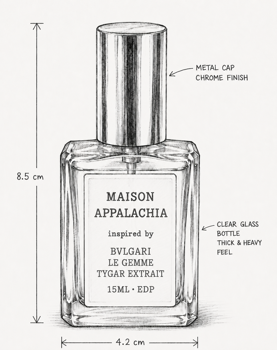 Oeil de Tigre — Inspired by Bvlgari Tygar Extrait · Maison Appalachia · Extrait Strength Perfume Spray · 15 ml