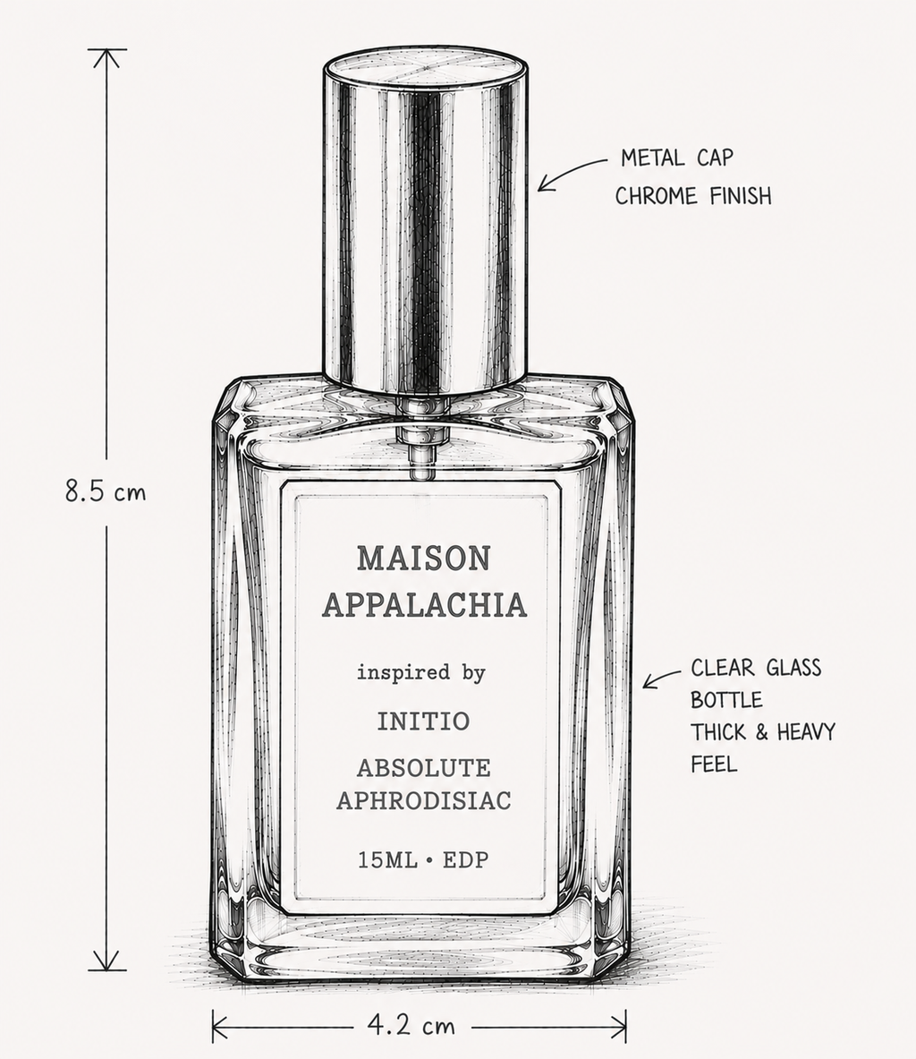 Vanille Animale — Inspired by Initio Absolute Aphrodisiac · Maison Appalachia · Séduction · Extrait Strength Perfume Spray · 15 ml