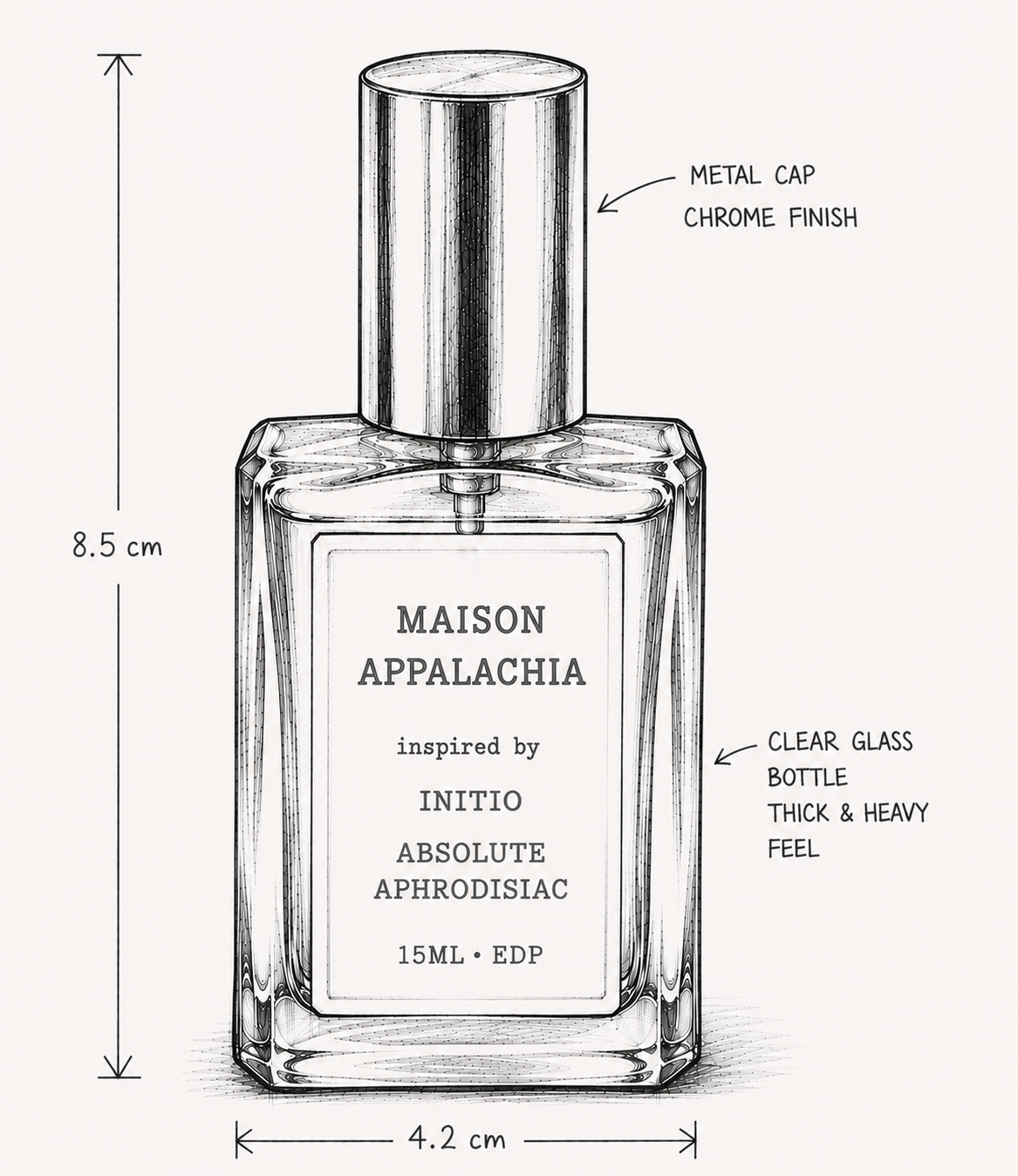 Vanille Animale — Inspired by Initio Absolute Aphrodisiac · Maison Appalachia · Séduction · Extrait Strength Perfume Spray · 15 ml