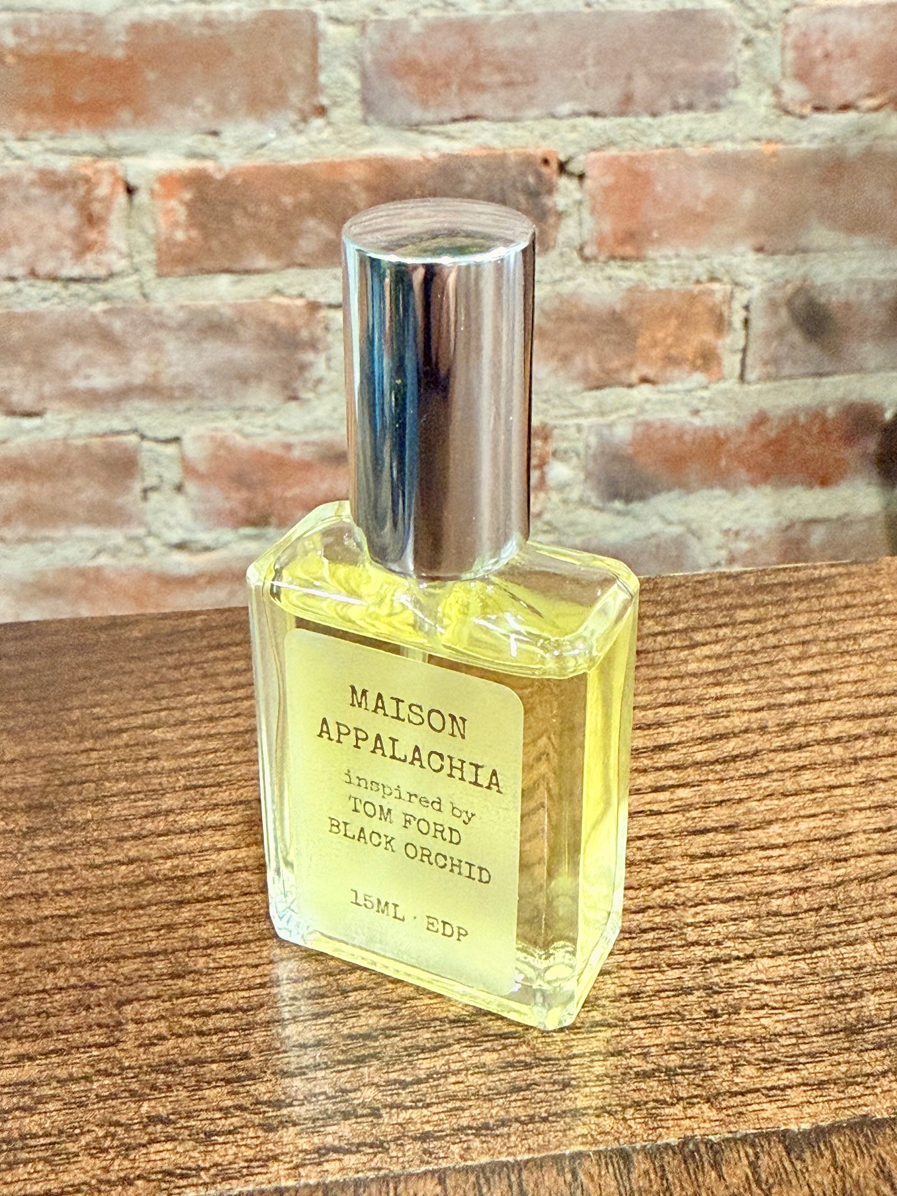 Orchidée Sombre — Inspired by Tom Ford Black Orchid · Maison Appalachia · Séduction · Extrait Strength Perfume Spray · 15 ml