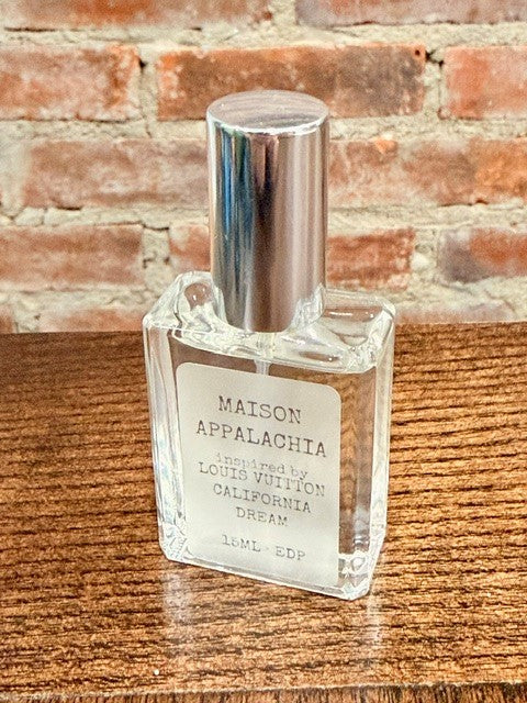 Soleil Pacifique — Inspired by Louis Vuitton California Dream · Maison Appalachia · Soleil Collection · Extrait Strength Perfume Spray · 15 ml
