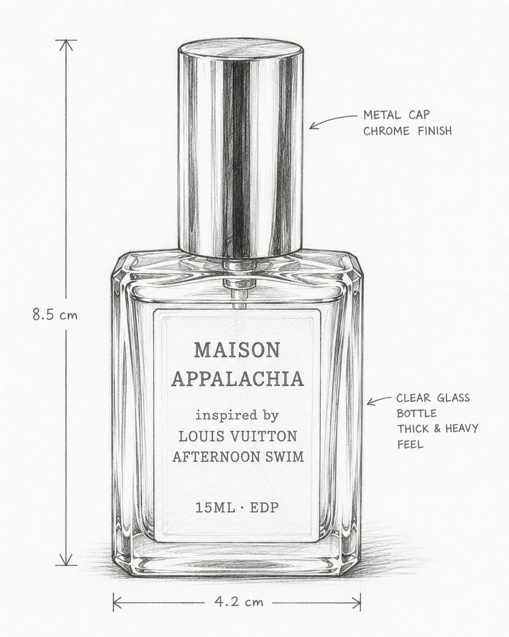 Oasis Éphémère — Inspired by Louis Vuitton Afternoon Swim · Maison Appalachia · Soleil Collection · Extrait Strength Perfume Spray · 15 ml