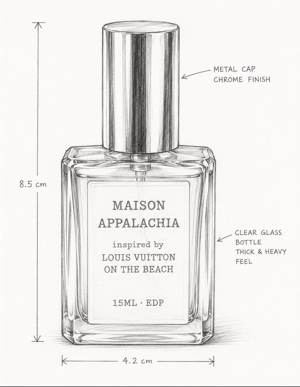 Rivage Doré — Inspired by Louis Vuitton On the Beach · Maison Appalachia · Soleil Collection · Extrait Strength Perfume Spray · 15 ml