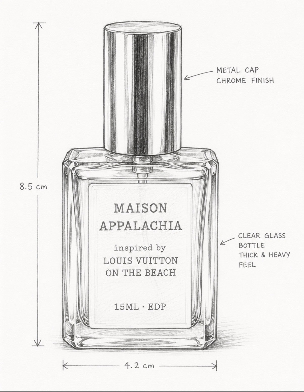 Rivage Doré — Inspired by Louis Vuitton On the Beach · Maison Appalachia · Soleil Collection · Extrait Strength Perfume Spray · 15 ml