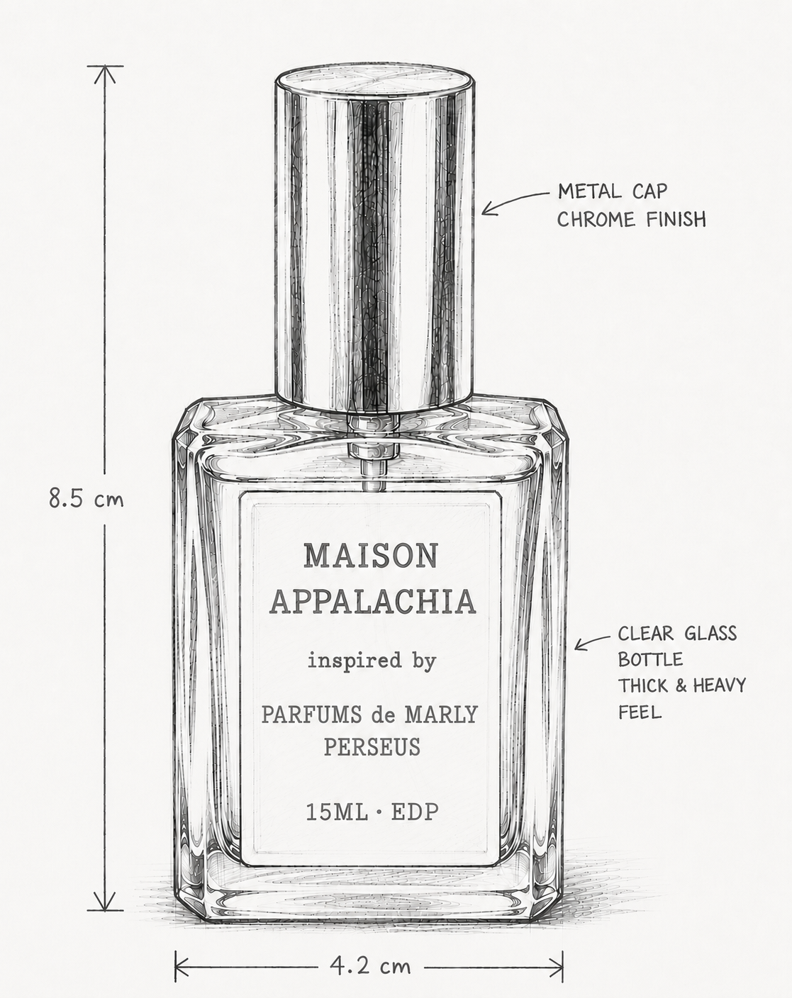 L'Intrépide — Inspired by Parfums De Marly Perseus · Maison Appalachia · Soleil Collection · Extrait Strength Perfume Spray · 15 ml
